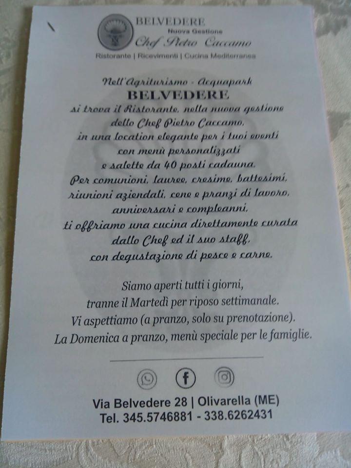Chef Pietro Caccamo - Ristorante Belvedere Archi