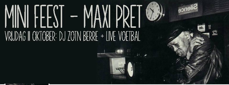 Café Cirque presents: Mini feest - Maxi pret