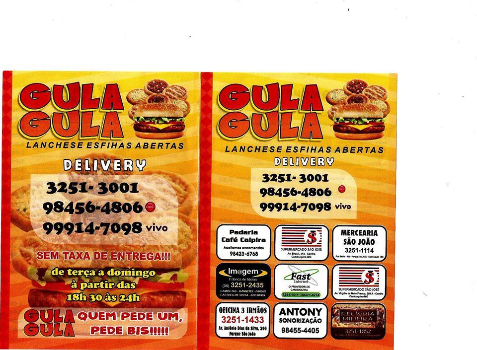 Gula-gula Delivery Lanches e Esfiha Abertas