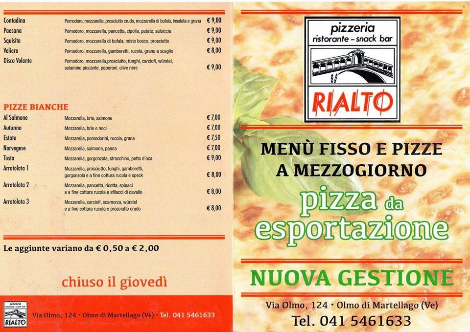 Pizzeria Rialto - Nuova Gestione Martellago