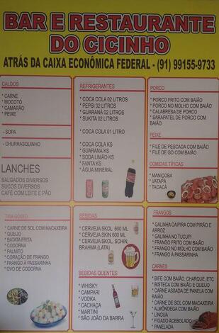 Bar e restaurante do Cicinho Quatro Bôcas PA