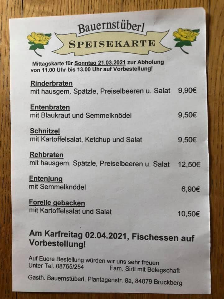 Georg Sirtl Gaststätte Zum Bauernstüberl