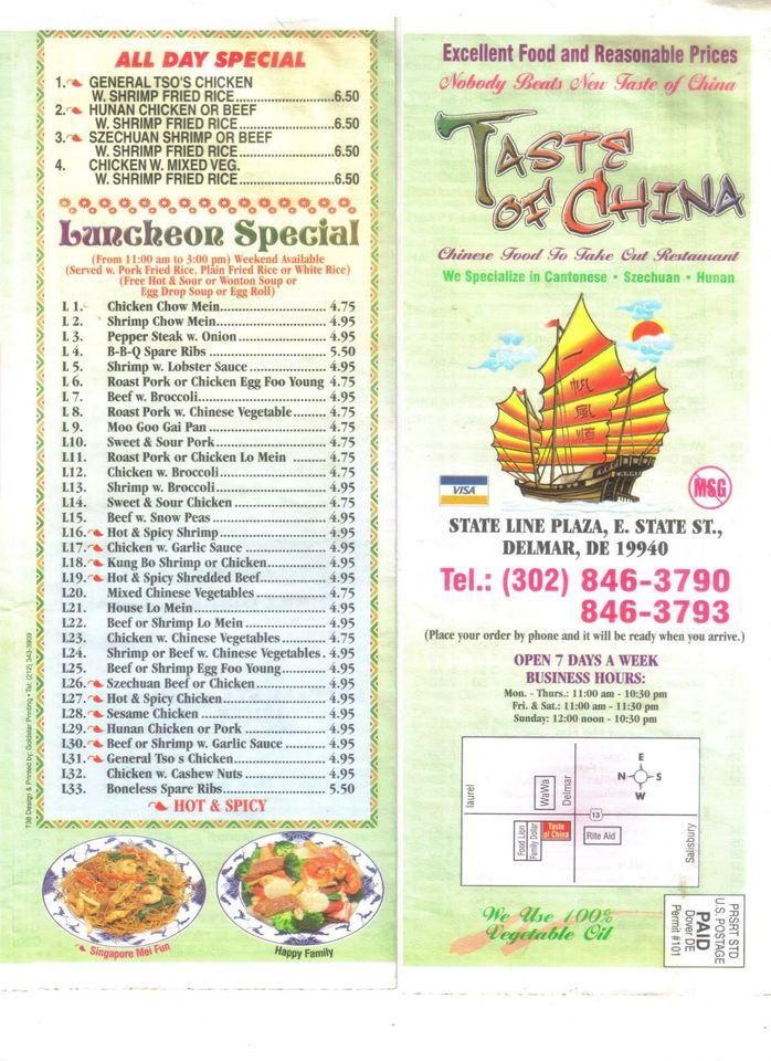 Taste of China Delmar DE