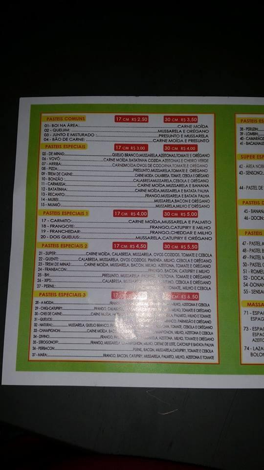 Recanto do Pastel Contagem MG