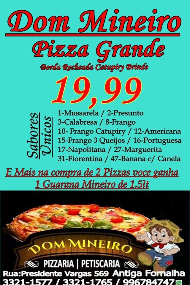 Pizzaria Dom Mineiro Conceição das Alagoas MG