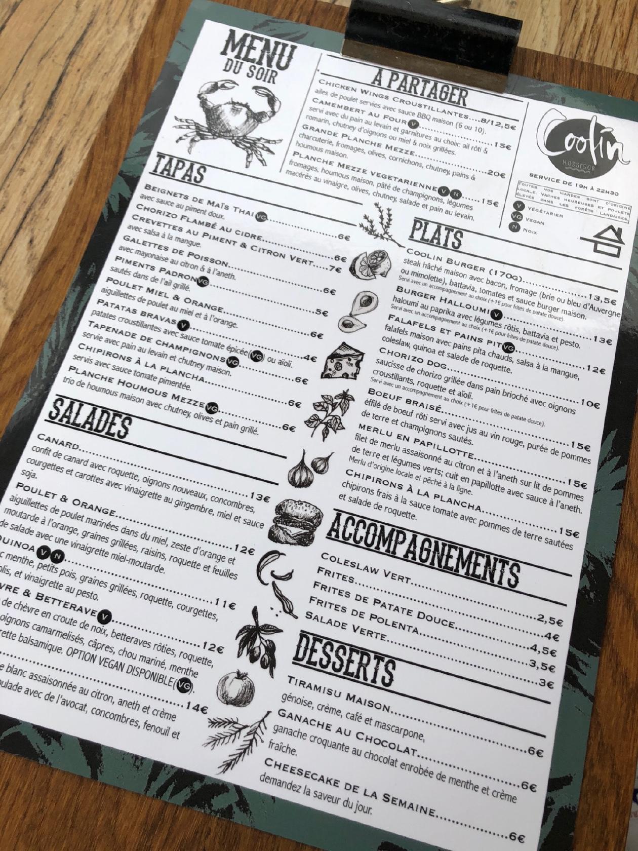 Restaurant Bar Ambiance Coolin à La Plage Hossegor