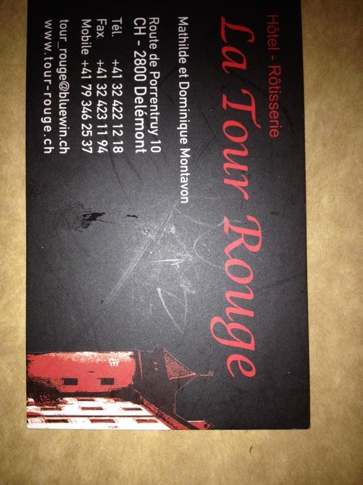 Hôtel - Rôtisserie La Tour Rouge