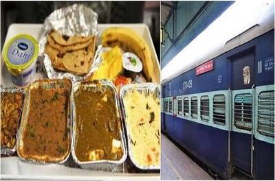 Food in train at track Merta road