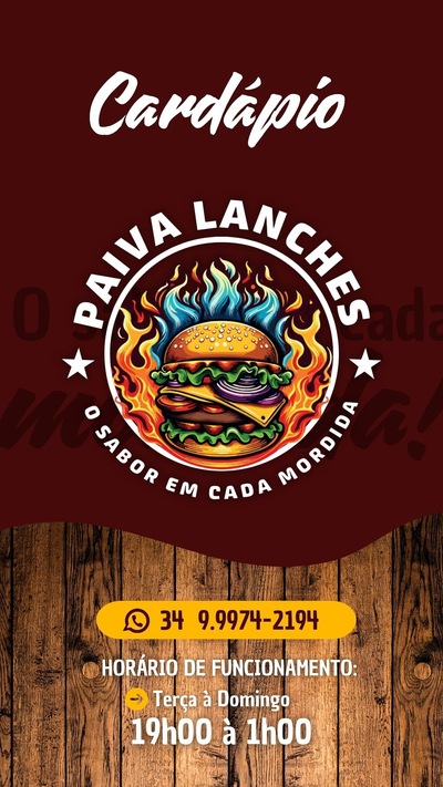 Paiva Lanches Sanduíches em frutal Lanches em frutal melhor lanchonete de frutal