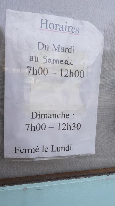 Boulangerie Pâtisserie Épicerie