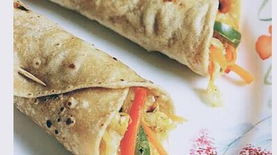 Stephen's takeaway and egg roll (Rolex)