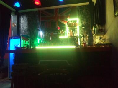 Black cottage pub