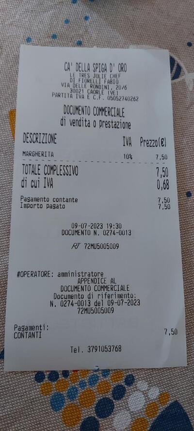 Pinseria Ca' della Spiga d'Oro