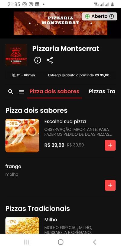 Pizzaria Montserrat - Samambaia Sul