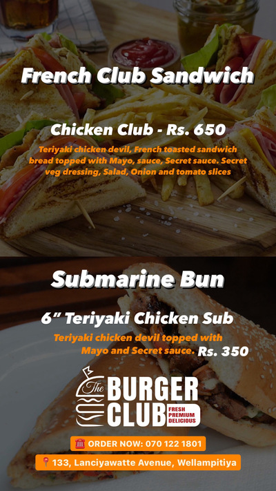 The Burger Club - Wellampitiya