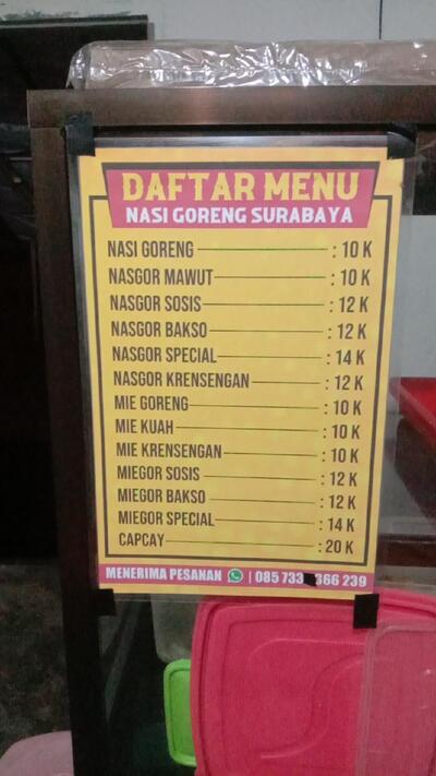 Warung Nasi goreng Surabaya
