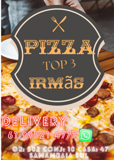 Pizzaria top 3 Irmas