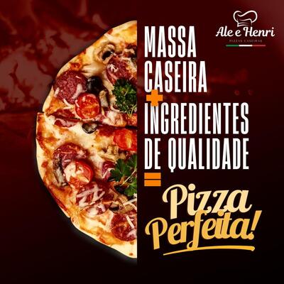Pizzas caseiras Alê e Henri