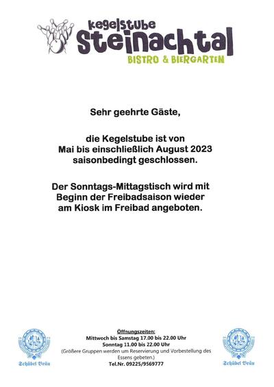 Kegelstube Steinachtal
