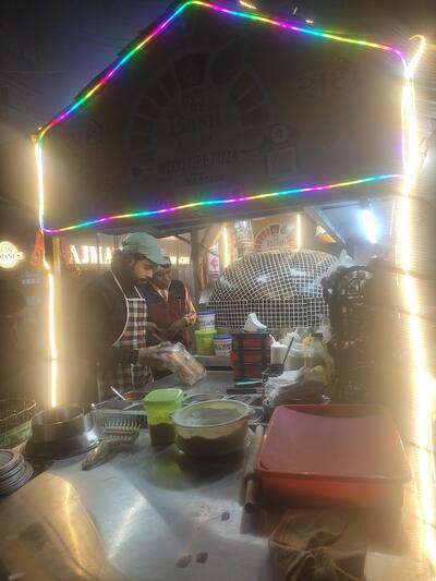 Wood fire pizza chitra the basil house