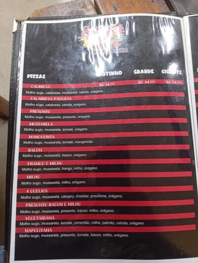 Sabor e tradição pizzaria e hamburgueria