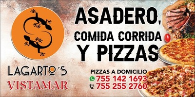 Pizzería lagartos vistamar y asadero