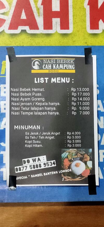 NASI BEBEK CAH KAMPUNG