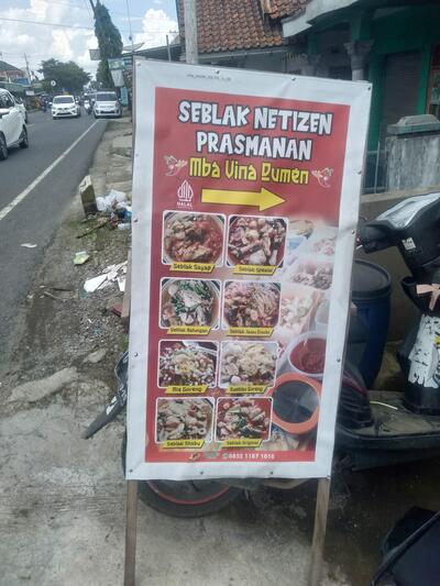 Seblak Natizen Prasmanan Mba Vina