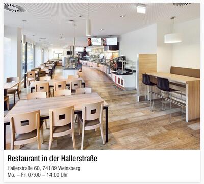 Schwarz Restaurant in der Hallerstraße