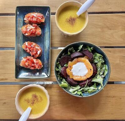 Babs' Cafe In The Woods; by advance reservation only.