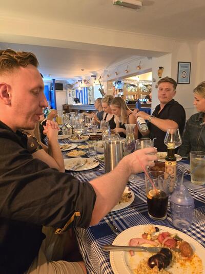 The Greek Table at The Castle Inn, Newbury