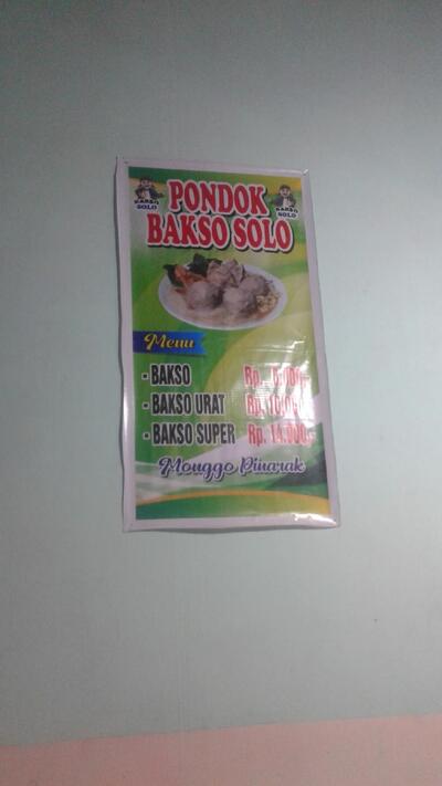 Pondok Bakso Solo Kebagusan