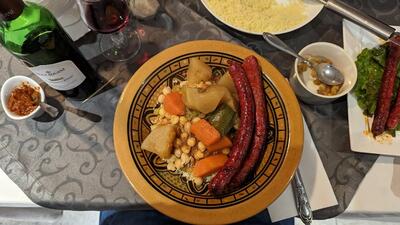 Couscous tajines grillade au palmiers