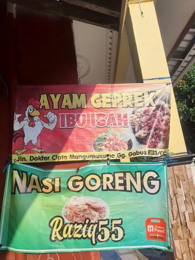 Ayam geprek ibu isah