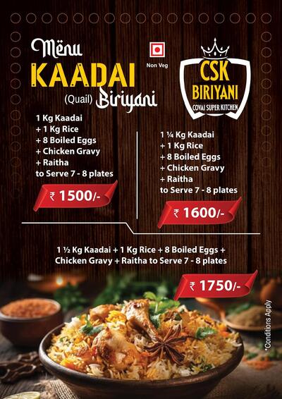 CSK BIRIYANI