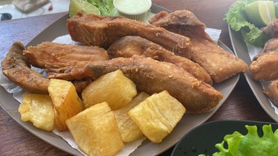 Pesque e pague encontro com os amigos