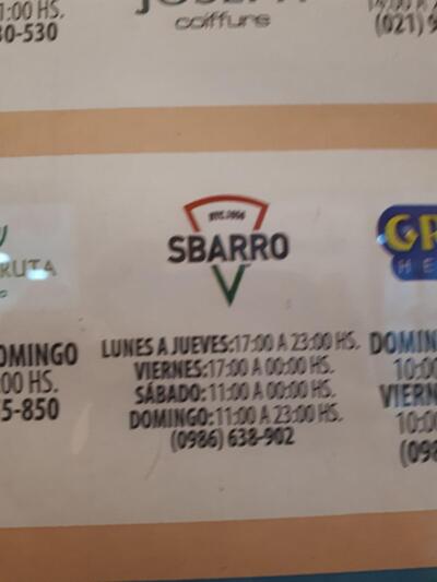 Sbarro Original Century Plaza