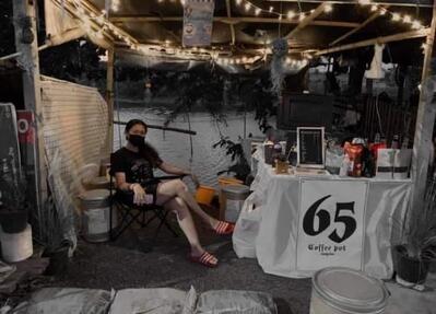 Sixty Five - coffee pot slow bar.