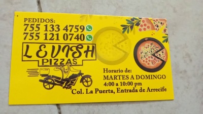 Levish pizzas