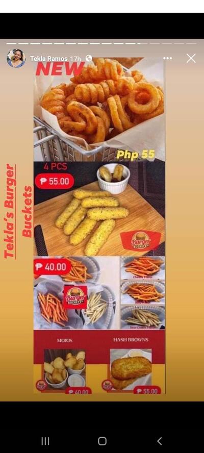TEKLA'S BURGER BUCKET-PINILI