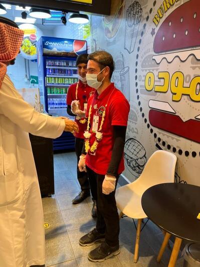 برجر حموده على الفحم