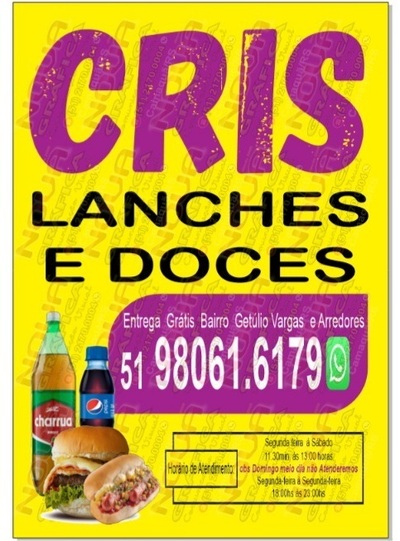 Cris lanches e doces