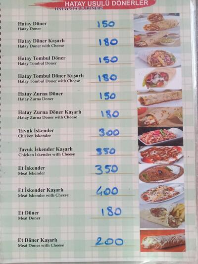 Hatay Sofrası Antakya Döner
