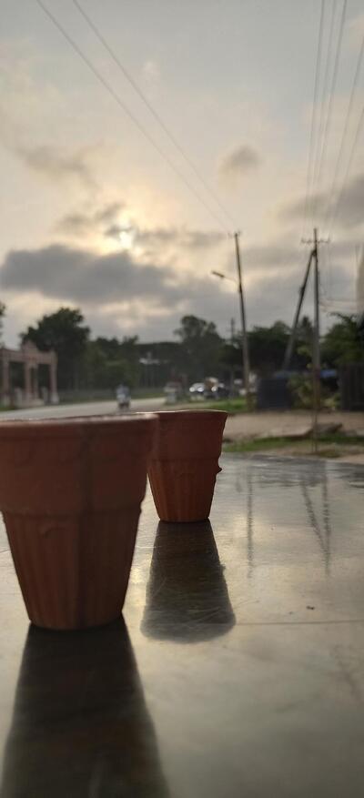 Tea bench cafe heggere