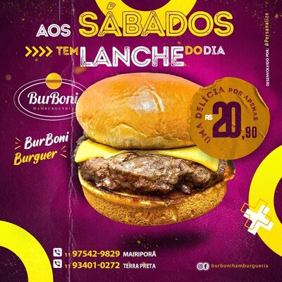 Burboni Hamburgueria Terra Preta