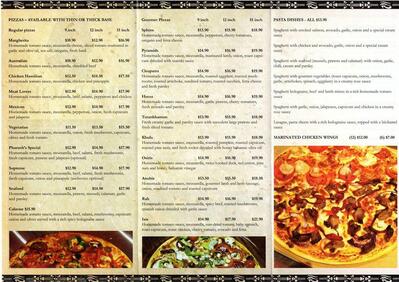Pharaoh's Gourmet Pizza