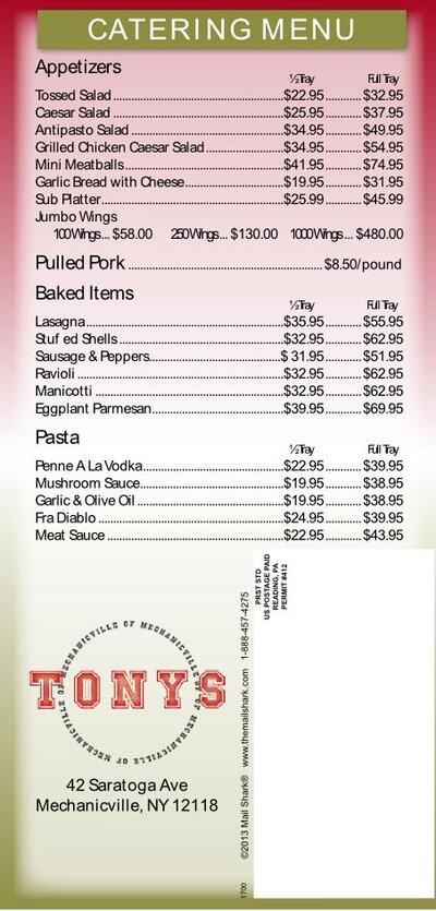 Tony's Of Mechanicville