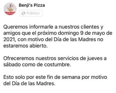 Benji’s Pizza