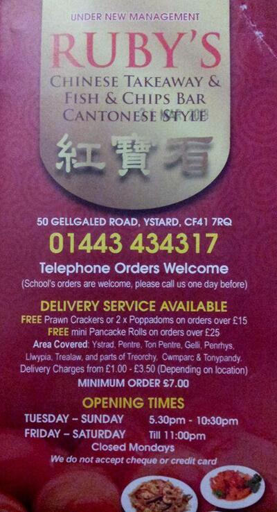Ruby's Takeaway