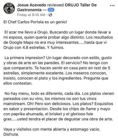 Orujo Taller De Gastronomia